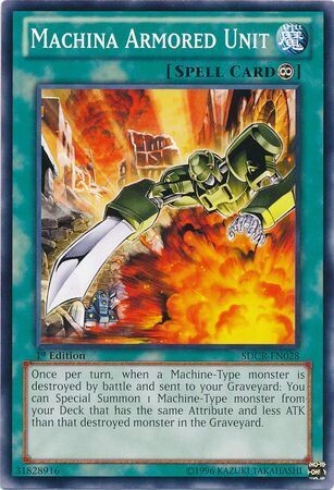 Machina Armored Unit - SDCR-EN028 - Common 1st Edition Structure Deck: Cyber Dragon Revolution 1st Edition Singles