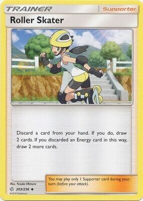Roller Skater - 203/236 - Uncommon Sun &amp; Moon: Cosmic Eclipse Singles