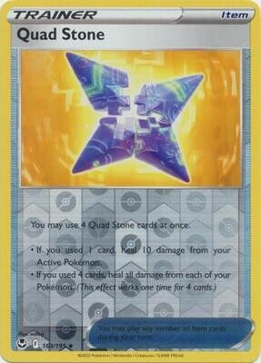Quad Stone - 163/195 - Uncommon Reverse Holo
Sword &amp; Shield: Silver Tempest Reverse Holo Singles