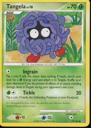Tangela - 78/100 - Common
Diamond &amp; Pearl: Stormfront Singles