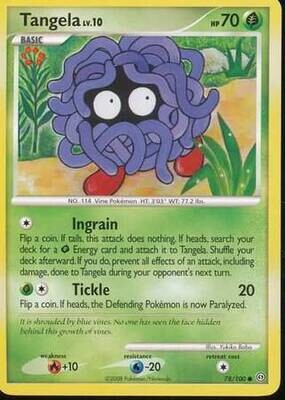 Tangela - 78/100 - Common
Diamond &amp; Pearl: Stormfront Singles