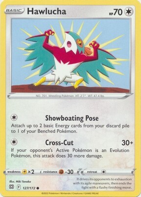 Hawlucha - 127/172 - Common Sword &amp; Shield: Brilliant Stars Singles (Español)