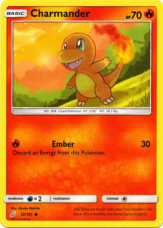 Charmander - 12/181 - Common
Sun &amp; Moon: Team Up Singles