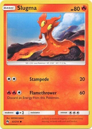 Slugma - 43/214 - Common
Sun &amp; Moon: Lost Thunder Singles