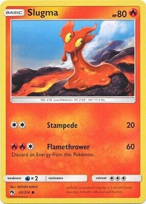 Slugma - 43/214 - Common
Sun &amp; Moon: Lost Thunder Singles