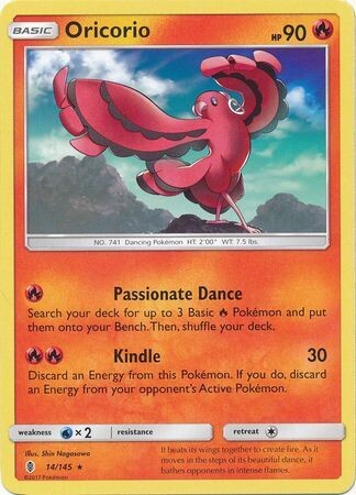 Oricorio - 14/145 - Rare
Sun &amp; Moon: Guardians Rising Singles