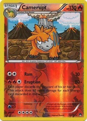 Camerupt - 13/122 - Rare Reverse Holo
XY: Breakpoint Reverse Holo Singles