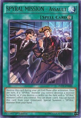 SPYRAL MISSION - Assault - INOV-EN088 - Rare 1st Edition Invasion Vengeance 1st Edition Singles