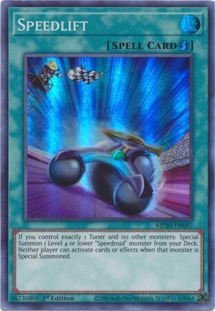Speedlift - MP20-EN097 - Super Rare 1st Edition 2020 Mega-Tin: Lost Memories 1st Edition Singles