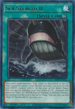 Sea Stealth II - LED9-EN021 - Rare 1st Edition Legendary Duelists: Duels from the Deep 1st Edition Singles
