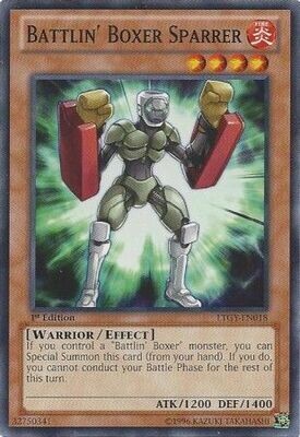 Battlin&#39; Boxer Sparrer - LTGY-EN018 - Common 1st Edition Lord of the Tachyon Galaxy 1st Edition Singles (espanol)