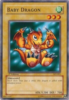 Baby Dragon - SDJ-003 - Common 1st Edition
Starter Deck: Joey [SDJ] 1st Edition Singles