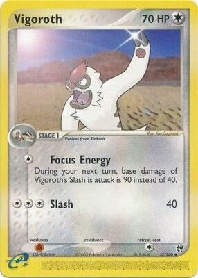 Vigoroth - 52/100 - Uncommon
Ex Sandstorm Singles