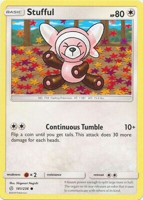 Stufful - 181/236 - Common
Sun &amp; Moon: Cosmic Eclipse Singles