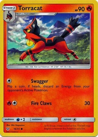Torracat - 16/73 - Common
Shining Legends Singles
