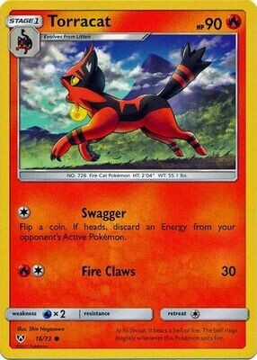 Torracat - 16/73 - Common
Shining Legends Singles