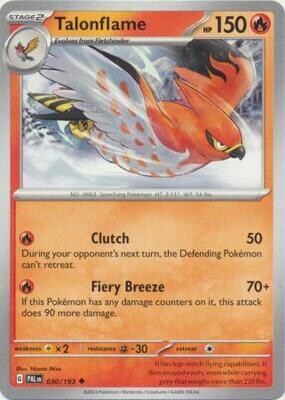 Talonflame - 030/193 - Uncommon
Scarlet &amp; Violet: Paldea Evolved Singles