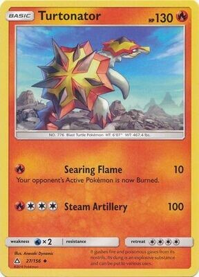 Turtonator - 27/156 - Uncommon
Sun &amp; Moon: Ultra Prism Singles(Español)