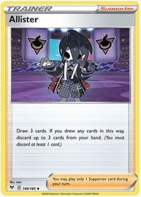 Allister - 146/185 - Uncommon
Sword &amp; Shield: Vivid Voltage Singles(Español)