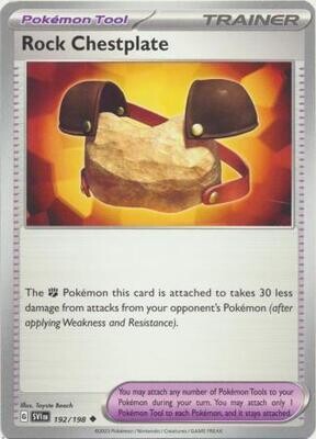 Rock Chestplate - 192/198 - Uncommon Scarlet &amp; Violet (Base Set) Singles