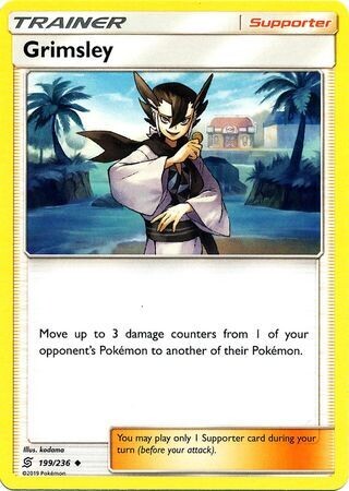 Grimsley - 199/236 - Uncommon Sun &amp; Moon: Unified Minds Singles (Español)