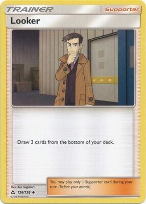Looker - 126/156 - Uncommon Sun &amp; Moon: Ultra Prism Singles (Español)