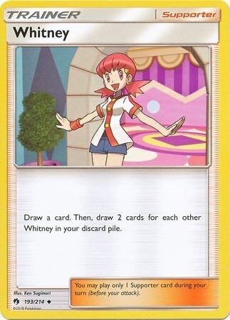 Whitney - 193/214 - Uncommon
Sun &amp; Moon: Lost Thunder Singles