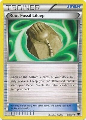 Root Fossil Lileep - 87/101 - Uncommon Black &amp; White 10: Plasma Blast Singles