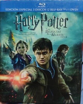 SJ Harry Potter y las Reliquias de la Muerte Parte 2 Blu Ray Original Usado Completo