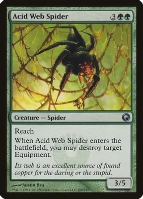 Acid Web Spider - Scars of Mirrodin (SOM) Scars of Mirrodin (Español)