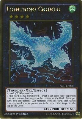 SJ Lightning Chidori - PGL3-EN070 - Gold Rare 1st Edition
Premium Gold: Infinite Gold Singles