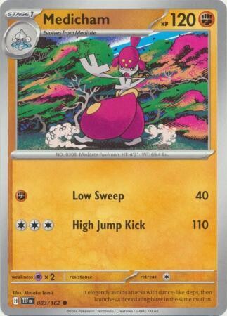 GA Medicham - 083/162 - Common
Scarlet &amp; Violet: Temporal Forces Singles