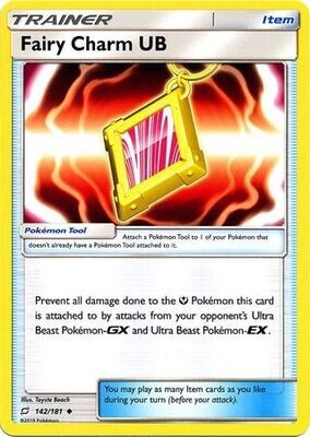 Fairy Charm (Ultra Beast) - 142/181 - Uncommon
Sun &amp; Moon: Team Up Singles
