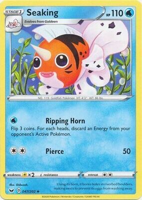 Seaking - 047/202 - Uncommon Sword &amp; Shield (Base Set) Singles
