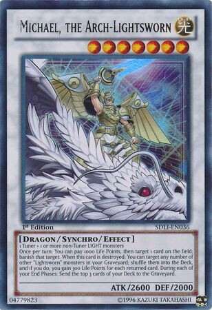 Michael, the Arch-Lightsworn - SDLI-EN036 - Ultra Rare 1st Edition Structure Deck: Realm of Light 1st Edition Singles
