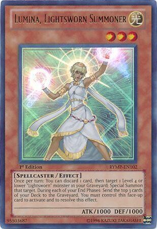 Lumina, Lightsworn Summoner - RYMP-EN102 - Ultra Rare 1st Edition
Ra Yellow Mega Pack 1st Edition Singles