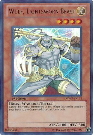 Wulf, Lightsworn Beast - RYMP-EN103 - Ultra Rare 1st Edition
Ra Yellow Mega Pack 1st Edition Singles