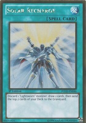 Solar Recharge - PGLD-EN046 - Gold Rare 1st Edition
Premium Gold 1st Edition Singles