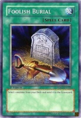 Foolish Burial - SDRL-EN020 - Common 1st Edition
Structure Deck: Rise of the Dragon Lord 1st Edition Singles