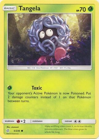 Tangela - 5/236 - Common
Sun &amp; Moon: Cosmic Eclipse Singles
Tangela 5 236 Common Sun Moon Cosmic Eclipse Singles(Español)