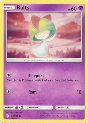 Ralts - 80/236 - Common
Sun &amp; Moon: Cosmic Eclipse Singles