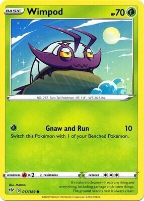 Wimpod - 017/189 - Common Sword &amp; Shield: Darkness Ablaze Singles