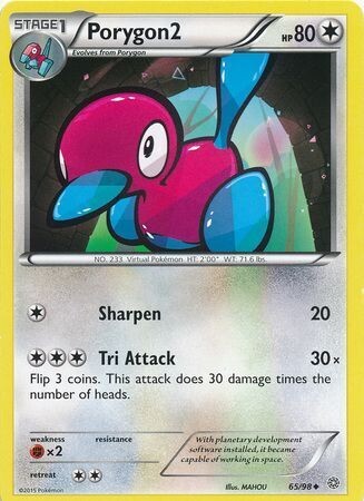 Porygon2 - 65/98 - Uncommon
XY: Ancient Origins Singles