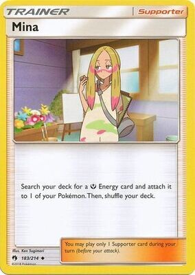 Mina - 183/214 - Uncommon
Sun &amp; Moon: Lost Thunder Singles(Español)