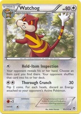 Watchog - 85/111 - Uncommon
XY: Furious Fists Singles
