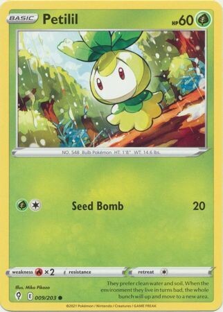 Petilil - 009/203 - Common Sword &amp; Shield: Evolving Skies Singles (Español)