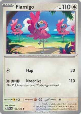 Flamigo - 165/198 - Uncommon
Scarlet &amp; Violet (Base Set) Singles