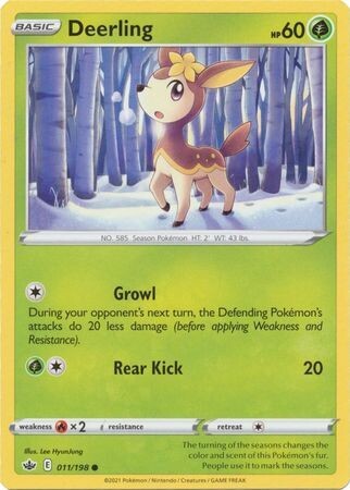 Deerling - 011/198 - Common Sword &amp; Shield: Chilling Reign Singles
