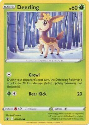 Deerling - 011/198 - Common Sword &amp; Shield: Chilling Reign Singles(Español)
