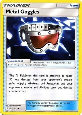 Metal Goggles - 148/181 - Uncommon
Sun &amp; Moon: Team Up Singles